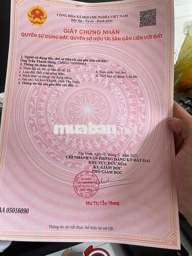 Chính Chủ Cần Bán Lô đất Mặt tiền Đường Thố Mố 7M. Đường thông 2 đầu.