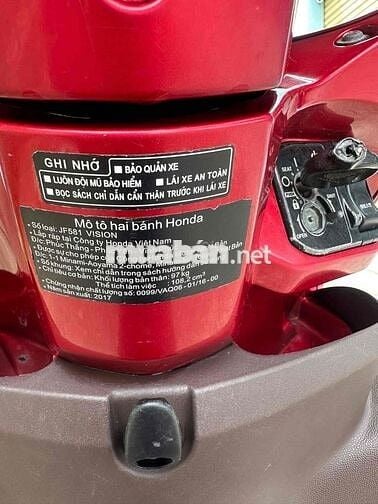 VISION 2017 XE ZIN MỘC, BAO TRANH CHẤP