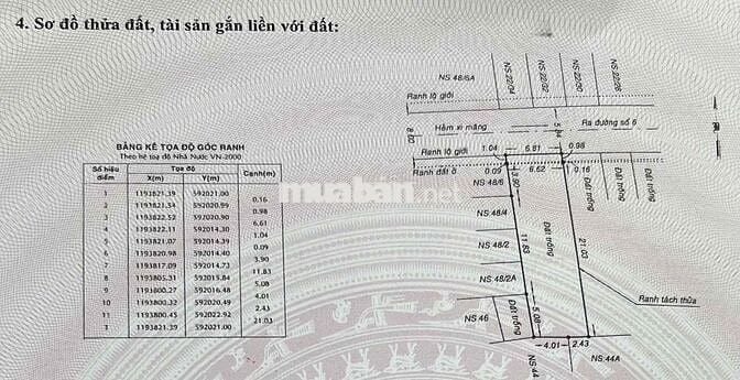 Bán đất giá ngộp 44tr/m2 , đg số 6, BHHB, 165m2, giá 7tỷ2 TL