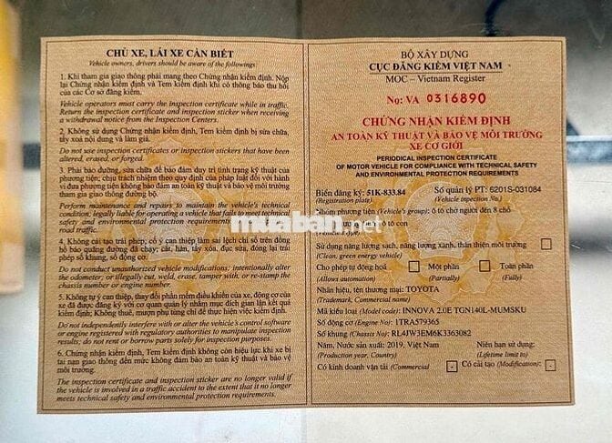 🆘🆘🆘INNOVA 2.0E 2019 Số Sàn FuLL Option XE ĐẸP 99%