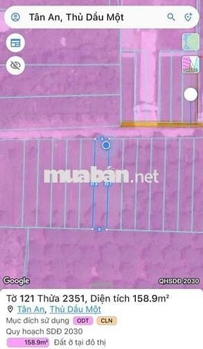 Thanh lý 159m2 (60m2 đất ở) tại Phường Tân An hẻm ô tô giá tốt