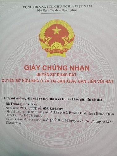 Nhà chính chủ rao bán, giấy tờ hợp lệ, cam kết không tranh chấp.