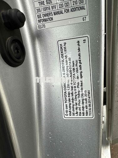 Toyota Corolla Altis 2016 1.8G CVT - 150000 km