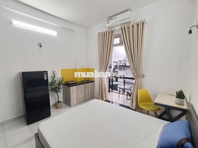 STUDIO BAN CÔNG LỚN 25M2 - FULL NÔI THẤT - Nguyễn Văn Đậu,Bình Thạnh