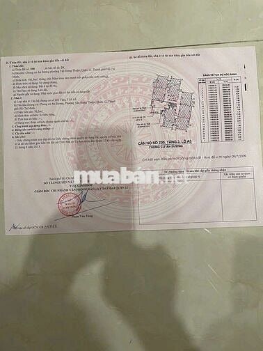 Chính chủ bán chung cư An Sương lầu 2 shr 70m2