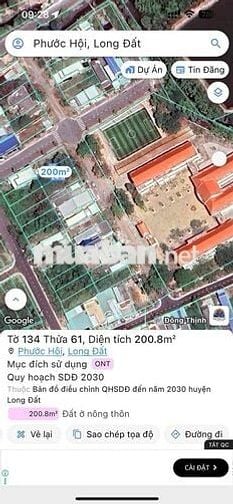 mình có lô đất gần biển Lộc an hồ tràm đối diện trường học full tc