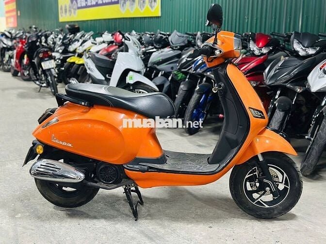 XE MÁYTHANH TÙNG_VESPA 50CC MÀU CAM XE RẤT ĐẸP