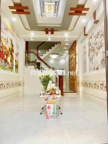 Nhà Hẻm Lê Văn Quới (4x17m) Xây 4 Tấm . Có 5 Phòng - 4 WC