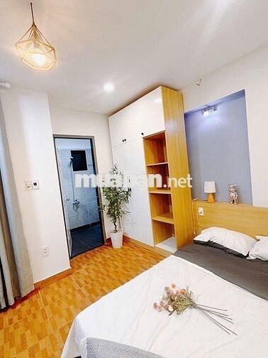 CĂN HỘ DỊCH VỤ 1PN – BAN CÔNG RỘNG – MÁY GIẶT RIÊNG – FULL NỘI THẤT