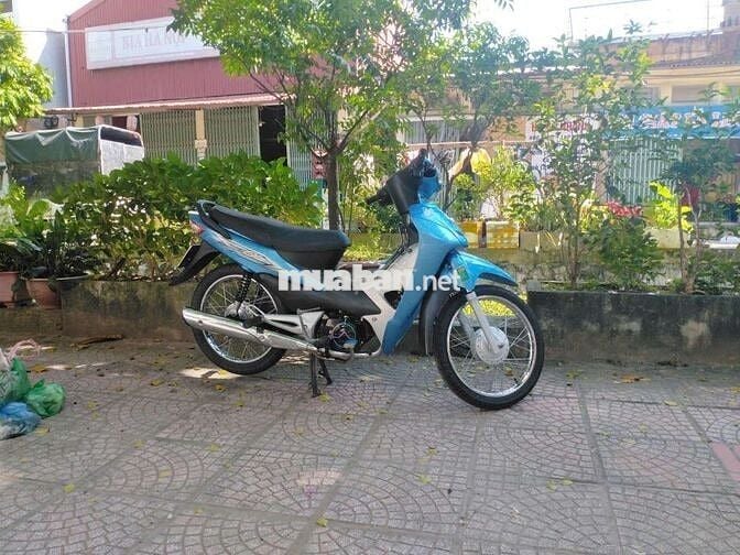 Xe máy Honda Wave 50cc màu xanh 2021