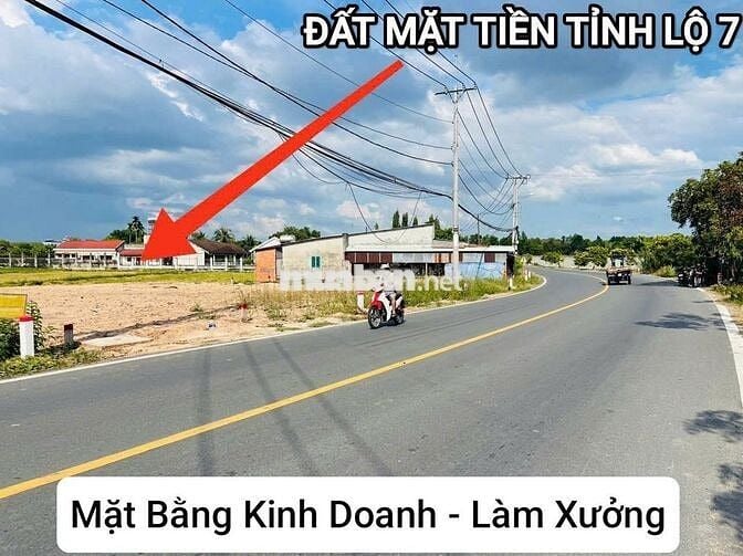 MẶT TIỀN TỈNH LỘ 7, 150M2, SHR HÀNG F0, Giá 2 tỷ 2, thương lượng
