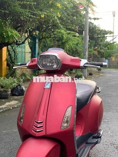 🛑Vespa Sprint Bản Màu Đỏ Nhám Viền Đen Len Ken 95%