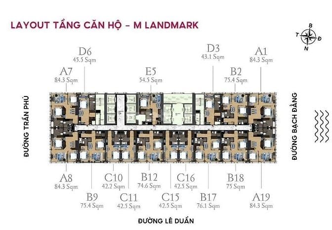 M Landmark Residence căn hộ cao cấp bên bờ sông Hàn, vị trí trung tâm