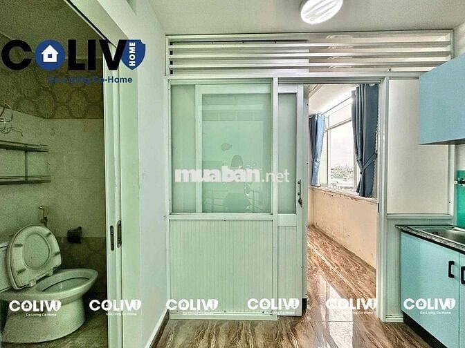 1PN BAN CÔNG TÁCH BẾP FULL NỘI THẤT RỘNG 30M2 GẦN CÔNG VIÊN LÀNG HOA