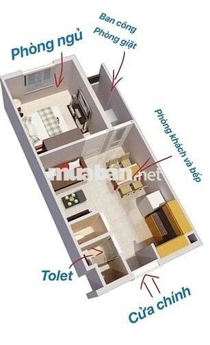 Bán chung cư tầng 6 38m2 Vĩnh Lộc A D’gold