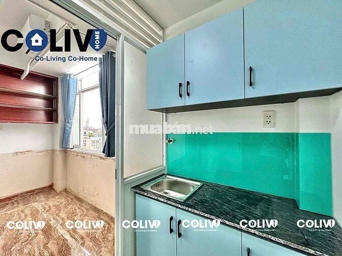 1PN BAN CÔNG TÁCH BẾP FULL NỘI THẤT RỘNG 30M2 GẦN CÔNG VIÊN LÀNG HOA