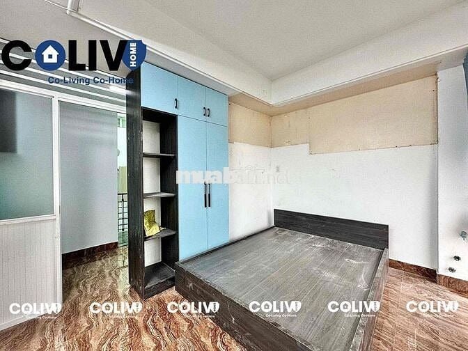 1PN BAN CÔNG TÁCH BẾP FULL NỘI THẤT RỘNG 30M2 GẦN CÔNG VIÊN LÀNG HOA