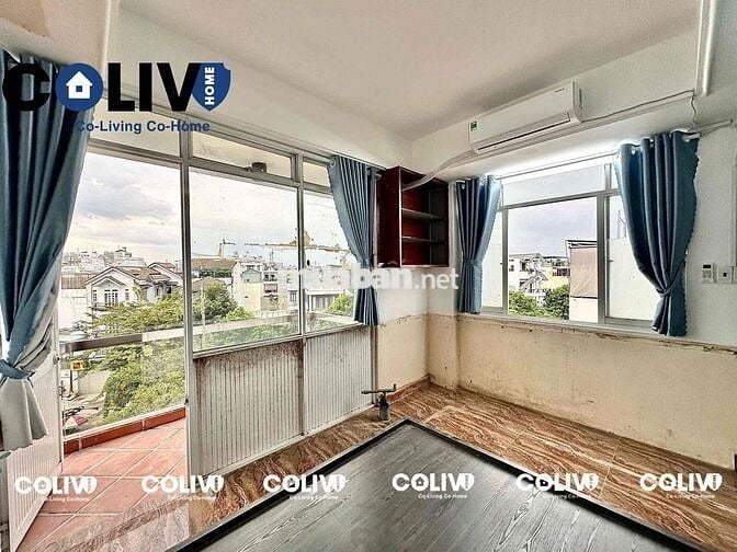 1PN BAN CÔNG TÁCH BẾP FULL NỘI THẤT RỘNG 30M2 GẦN CÔNG VIÊN LÀNG HOA