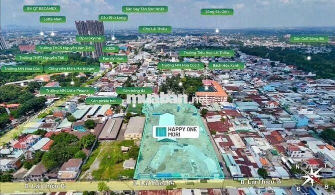 Chính thức nhận booking Happy One Mori Bình Dương hồ Chí Minh