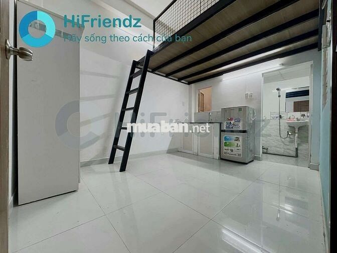 Phòng trọ có gác 5 phút ra ngã tư hành xanh full nội thất  Gần UTH UEF