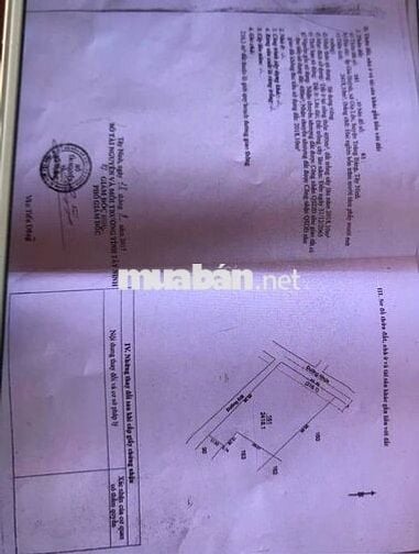 Bán đất khu vực thị xã Trảng Bàng, cua ngân hàng 2800m2