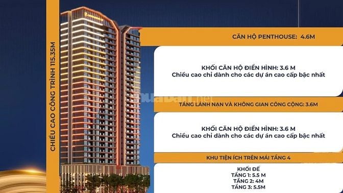 Căn 1PN cuối cùng Capital Square Đà Nẵng, TT 45 m2, cạnh Vincom