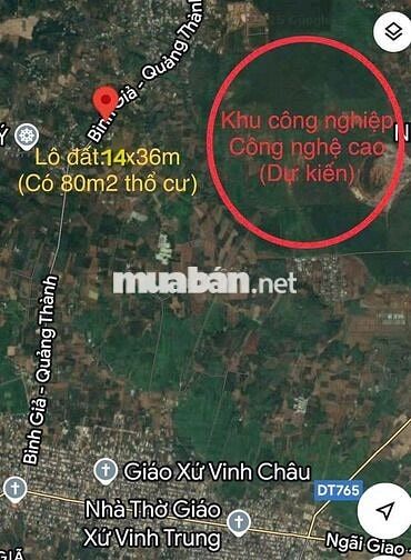 bán lô đất 2 mặt tiền xã bình giã, châu đức, bà rịa vũng tàu siêu đẹp