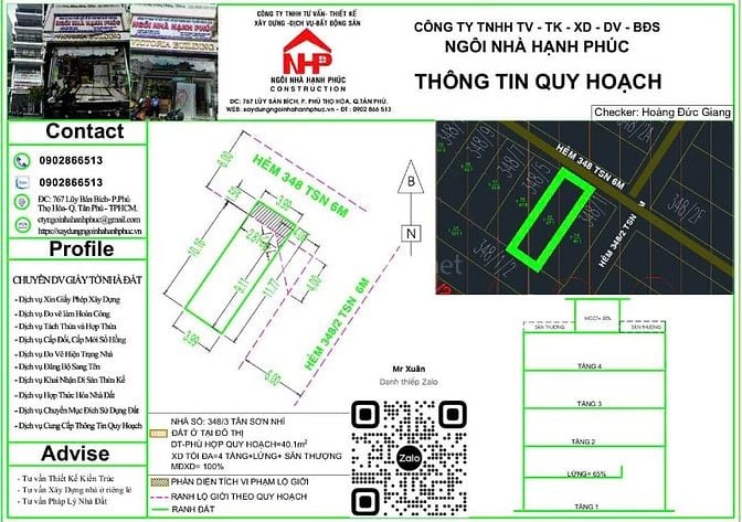 Bán nhà 3 tầng 348/3 Tân Sơn Nhì, Tân Phú, 4x12m