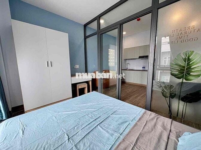 1PN FULL NỘI THẤT BANCOLY CỬA SỔ THANG MÁY XỊN XÒ