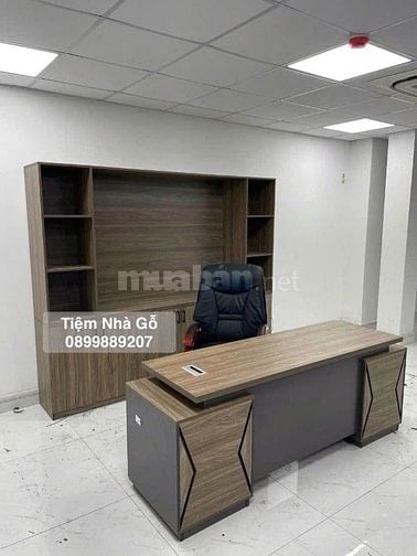 Bàn giám đốc chữ L gỗ xanh kháng ẩm giá tốt nhất