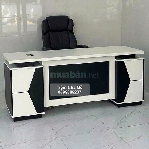 Bàn giám đốc chữ L gỗ xanh kháng ẩm giá tốt nhất