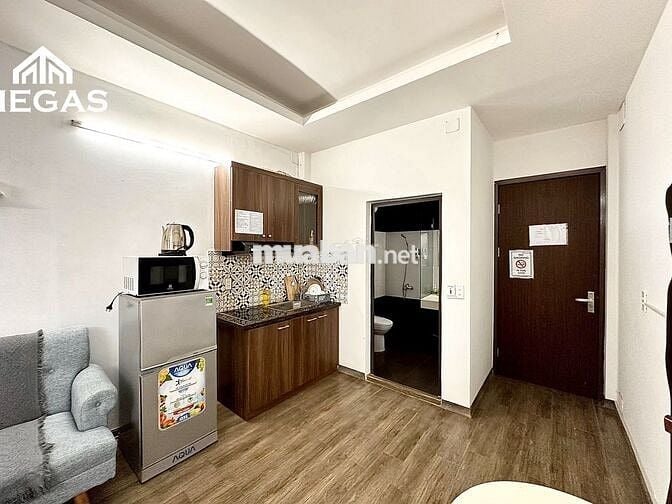 CHO THUÊ CĂN HỘ STUDIO FULL NỘI THẤT BAN CÔNG NGAY TẠI ĐỘI CẤN BA ĐÌNH
