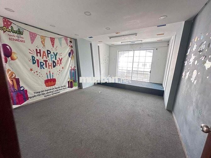 Cho thuê mb 1 trệt 3 lầu 5pn 4wc mặt tiền Nguyễn Văn Đậu Bình Thạnh