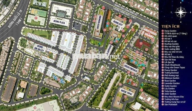 Chiết khấu lên đến 11,5% - Nhà phố Univalley trong quần thể Bcons City