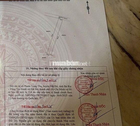 Ngộp bank cần bán gấp lô đất tại Phước Long Thọ, đất đỏ 1000m2