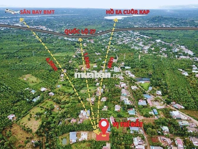 bán đất ngay cầu Eatieu gần sân bay BMT