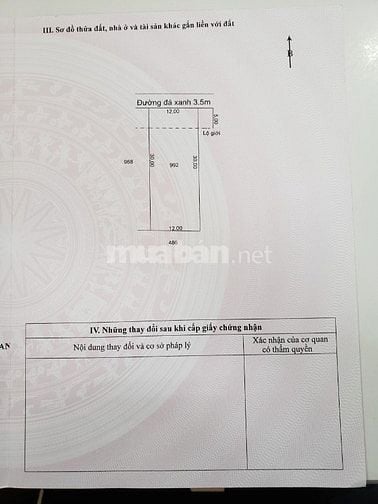 BÁN ĐẤT THỔ CƯ 100%  ẤP LẬP ĐIỀN ( CHÍNH CHỦ)