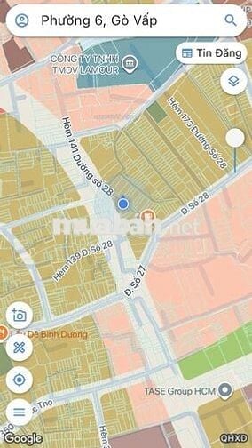 NHÀ 5 TẦNG MẶT TIỀN 10M ĐƯỜNG 28 PHƯỜNG 6 GÒ VẤP