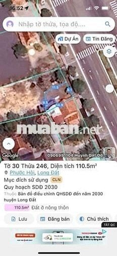 HÀNG VIP GIÁ NGỘP MẶT TIỀN ĐƯỜNG TỈNH LỘ 44A 828MV CÓ 210 THỔ Cư