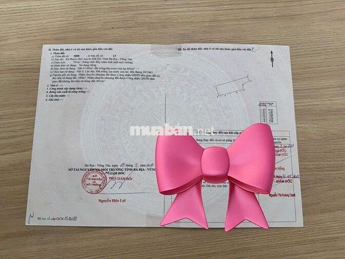 HÀNG VIP GIÁ NGỘP MẶT TIỀN ĐƯỜNG TỈNH LỘ 44A 828MV CÓ 210 THỔ Cư