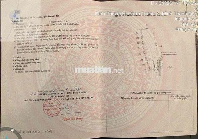 Ngân hàng thanh lý 7136m2 đất Cao su tại Chơn Thành