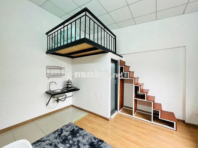 GÁC LỬNG FULL NỘI THẤT NGAY ĐH VĂN LANG, CHỢ BÀ CHIỂU