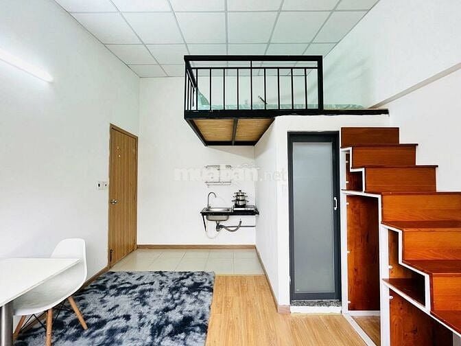 GÁC LỬNG FULL NỘI THẤT NGAY ĐH VĂN LANG, CHỢ BÀ CHIỂU