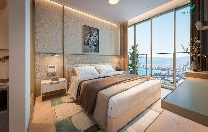 Xem pháo hoa Quốc tế tại căn hộ Vista Residence Đà Nẵng, 76m2, tầng ca