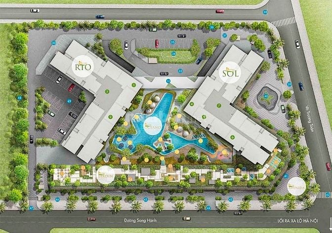 Căn hộ bán tại Masteri An Phú tầng cao view đẹp gồm 1 phòng ngủ 52m2