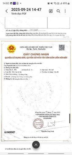 3 LÔ LIỀN KỀ P.TÂN TRIỀU - HƯƠNG LỘ 9