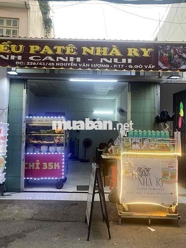 CHÍNH CHỦ CẦN SANG LẠI MẶT BẰNG HẺM CHỢ 226 NGUYỄN VĂN LƯỢNG - GÒ VẤP