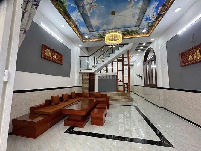 Bán nhà đường Bà Điểm 5, xã Bà Điểm Hóc Môn, sổ hồng riêng, giá tốt