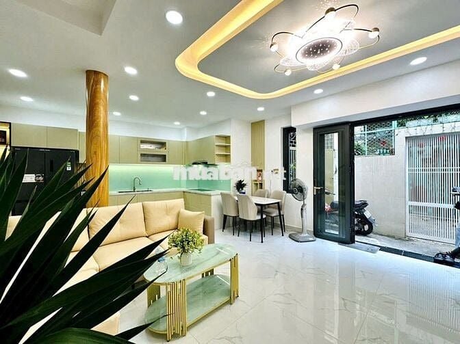 Bán Nhà Lê Văn Sỹ DTSD 160m2 Thổ cư Shr 4 Tầng 4pn