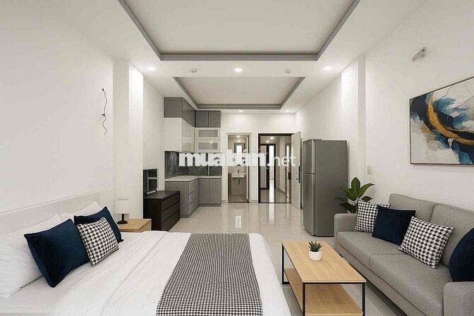 Chính chủ cho thuê căn hộ studio ban công gần Emart Gv full nt